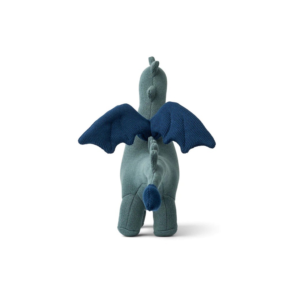 LIEWOOD - Doudou Asher le dragon - Whale Blue Mix