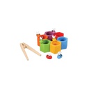 Plan Toys - Ruches, abeilles et pince en bois