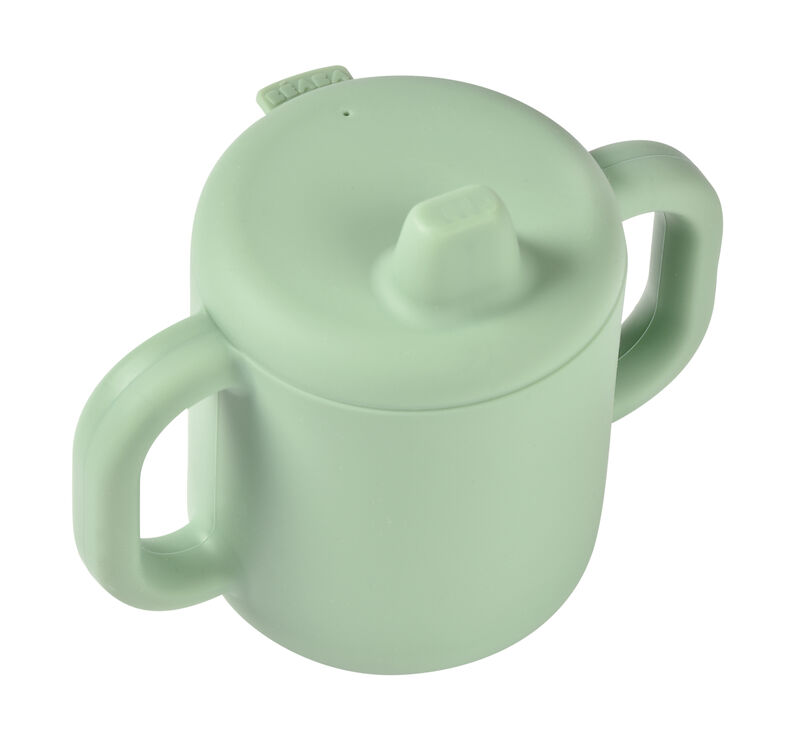 Beaba - Tasse d'apprentissage en silicone 170 ml - 8m + - Vert