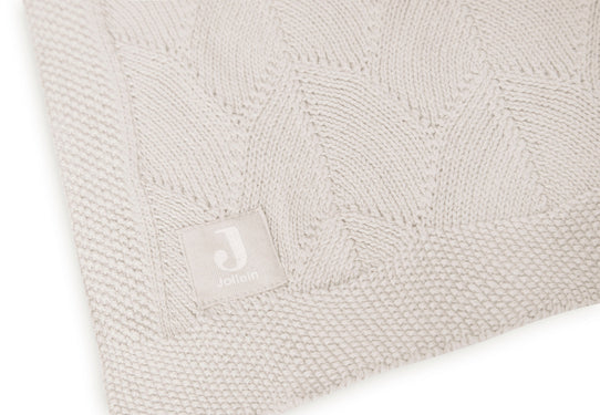 Jollein - Couverture Berceau 75x100cm Shell Knit - Nougat