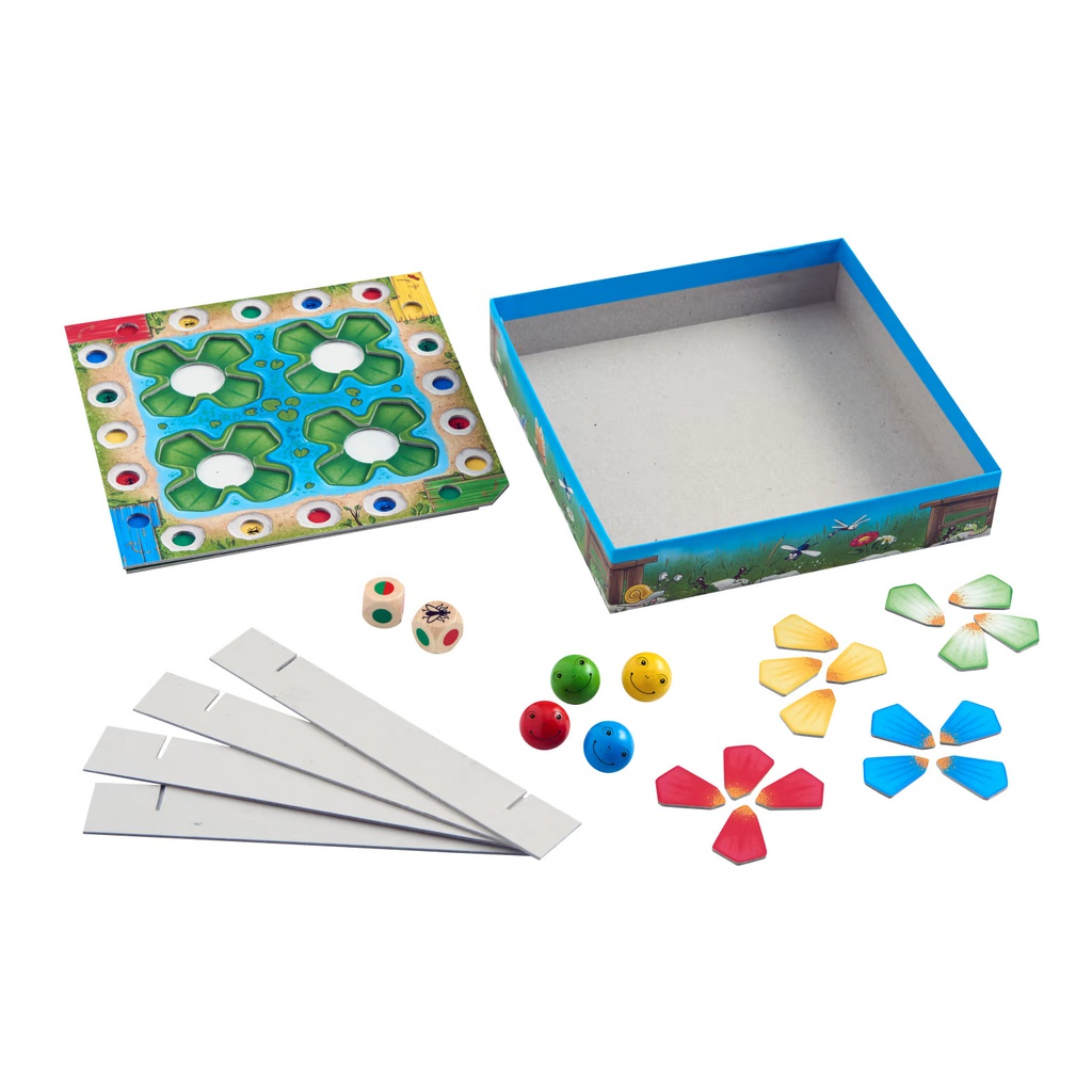 HABA - Jeu Froggie Avec Nénuphars Multicolores - 3 ans +