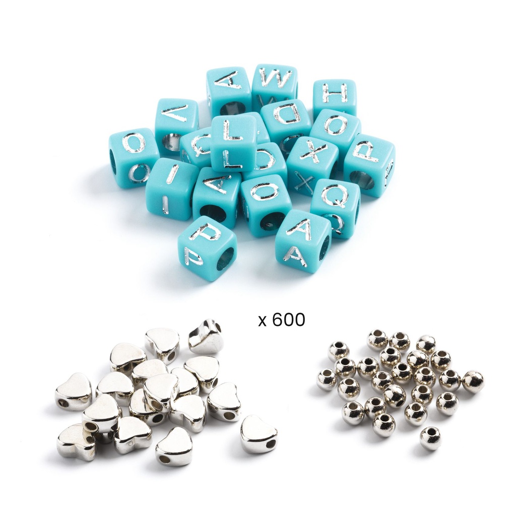 DJECO - 1000 Perles Alphabet - 5 à 10 ans