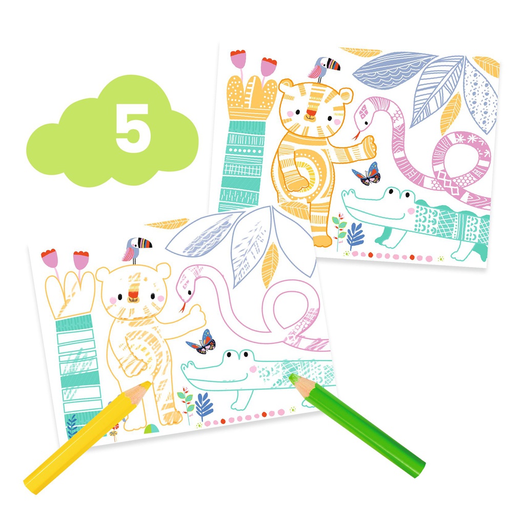 DJECO - 6 activités créatives - La souris et ses amis - 18 mois +