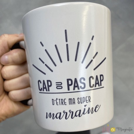 La vie en magenta - Mug acceptes-tu de devenir mon parrain ?