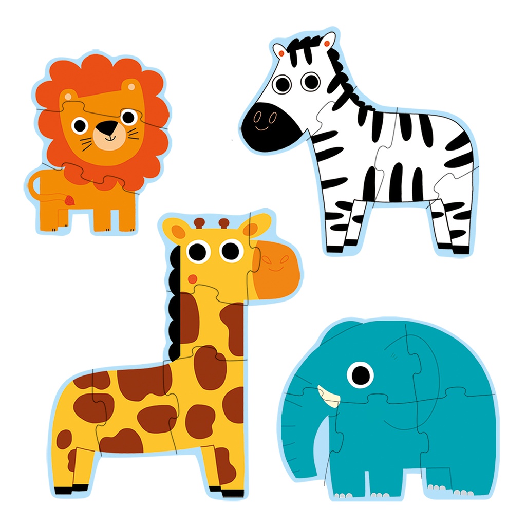 DJECO - Puzzles Primo - Dans la jungle - 2 ans +