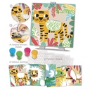 Crealign' - Pochoirs motifs couleurs de la jungle - 3 ans +