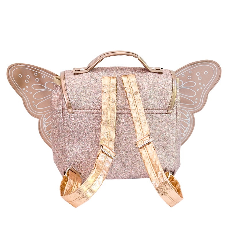 Caramel &amp; Cie - Sac papillon  - Cuivre paillettes