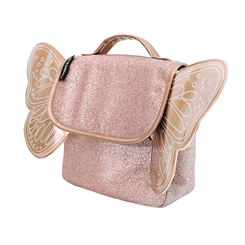 Caramel &amp; Cie - Sac papillon  - Cuivre paillettes