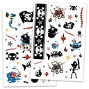 DJECO - Lot de 50 tatouages - Plume color - 3 ans +