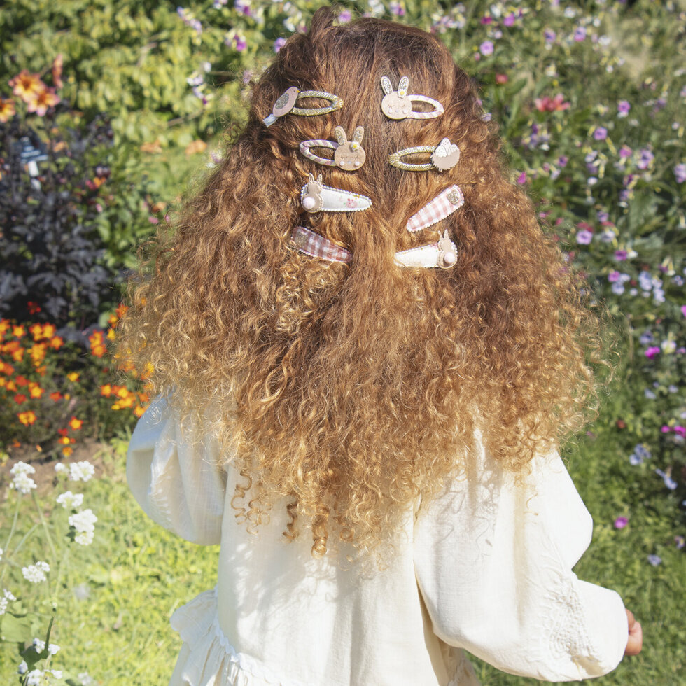 Rockahula - Lot de 2 pinces à cheveux - Lapins/rayés