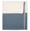 Koeka - Couverture Berceau cotton polaire - 75x100 cm - Amsterdam - Bluestone