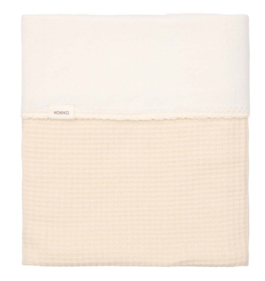 Koeka - Couverture berceau coton polaire Malaga - 75x100 - Warm White