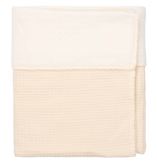 Koeka - Couverture berceau coton polaire Malaga - 75x100 - Warm White