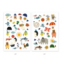 DJECO - Lot de 50 tatouages - Plume color - 3 ans +