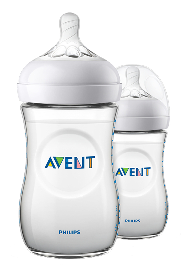 Avent - Biberon 3.0 Natural Response - 260 ml - plastique - 2 Pièces