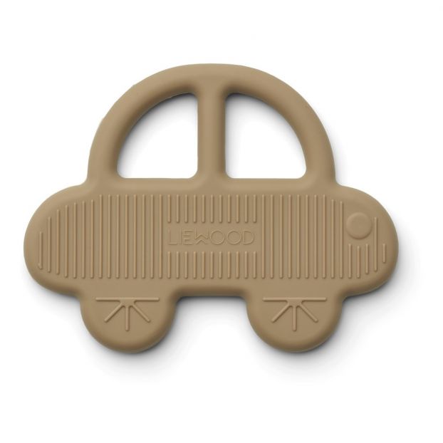 LIEWOOD - Voiture de dentition en silicone - Beige