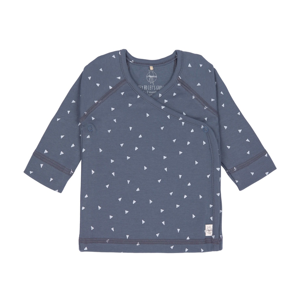 Lassig - Kimono triangles bleu - 3/6 mois