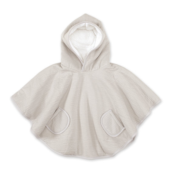 Bemini – Poncho De Voyage Tetra jersey + Teddy – Beige Sable/Sand