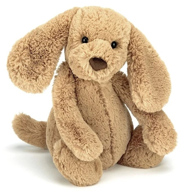 Jellycat -  Bashful Toffee Puppy - Peluche chiot - Medium