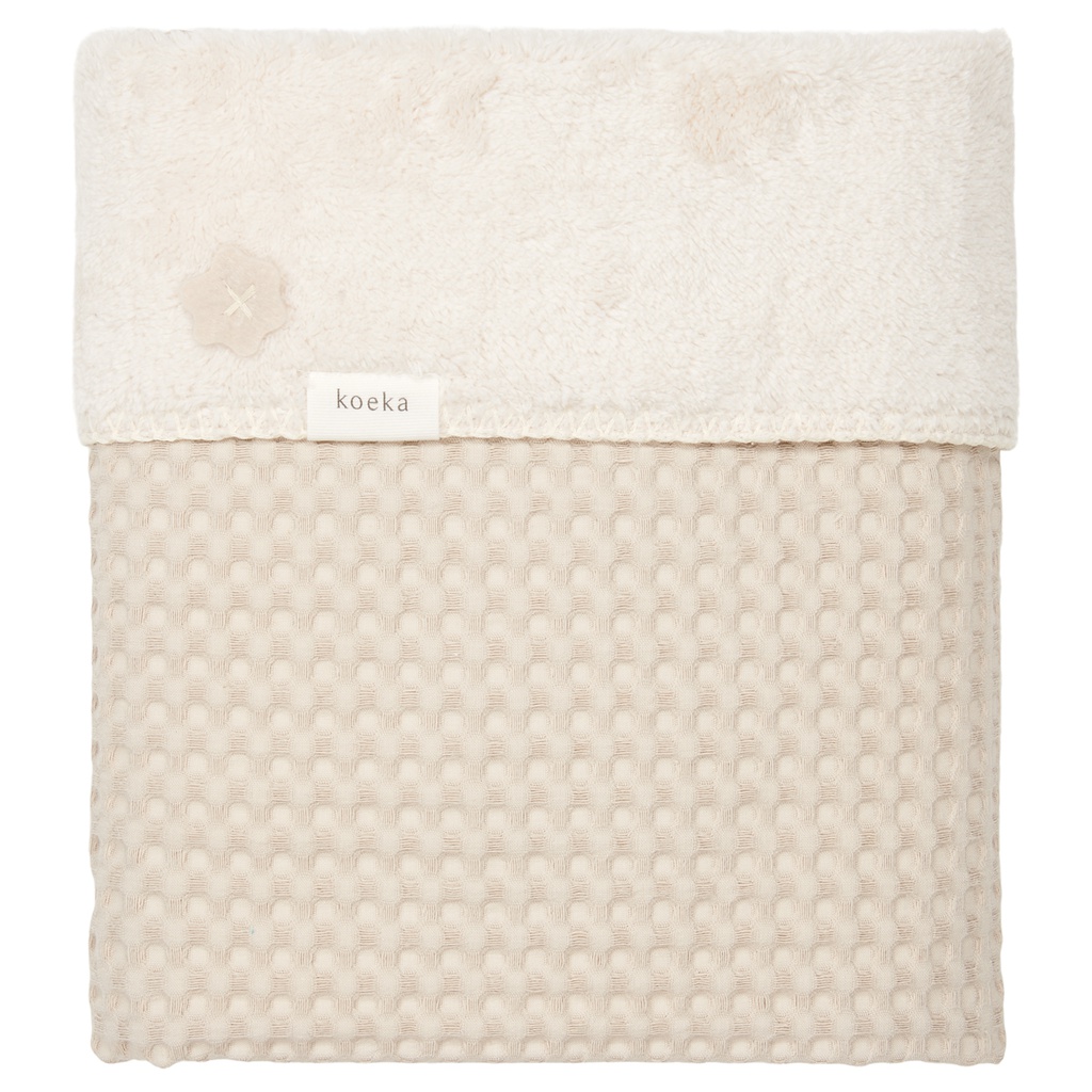 Koeka - Couverture pour Lit Bébé Teddy Oslo 75X100 - Sand/Pebble