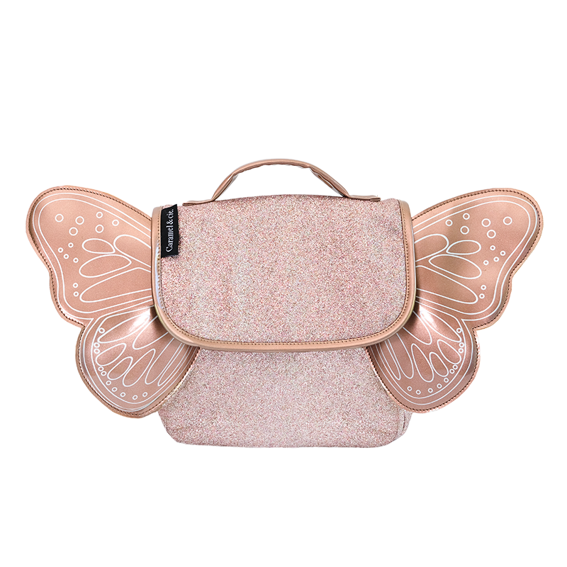Caramel &amp; Cie - Sac papillon  - Cuivre paillettes