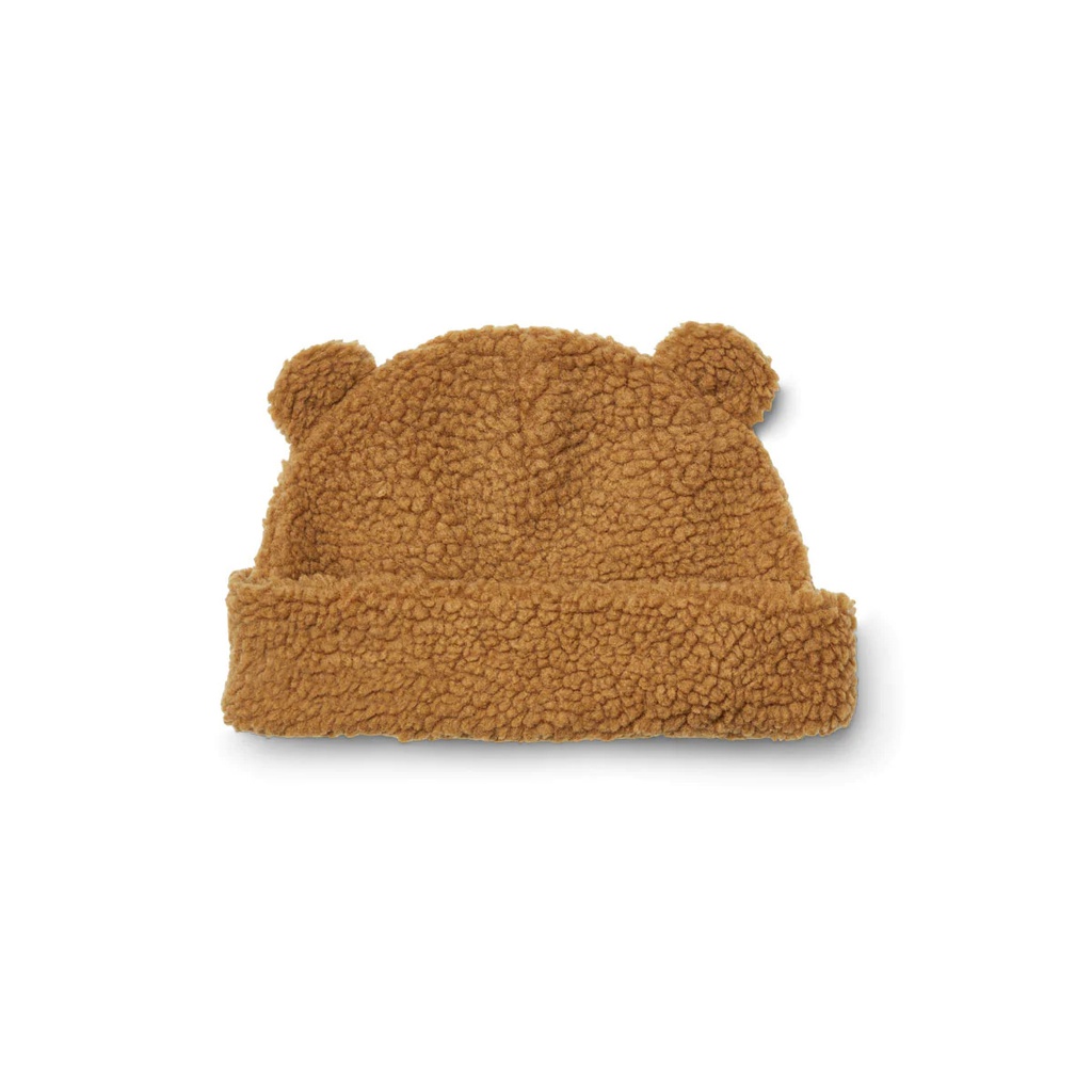 LIEWOOD - Bonnet Bibi Pile avec oreilles - Golden Caramel