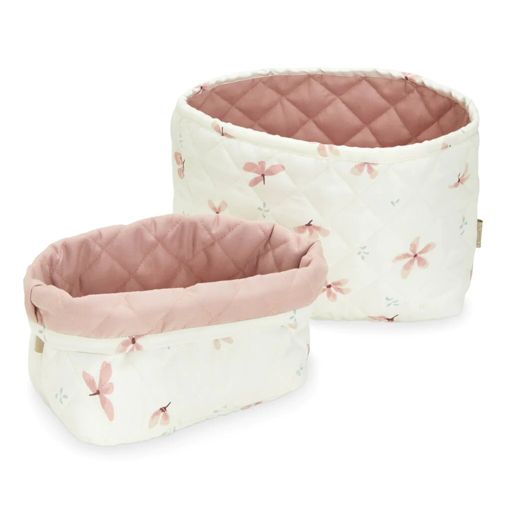 Cam Cam Copenhagen - Lot de 2 paniers matelassé - Windflower crème