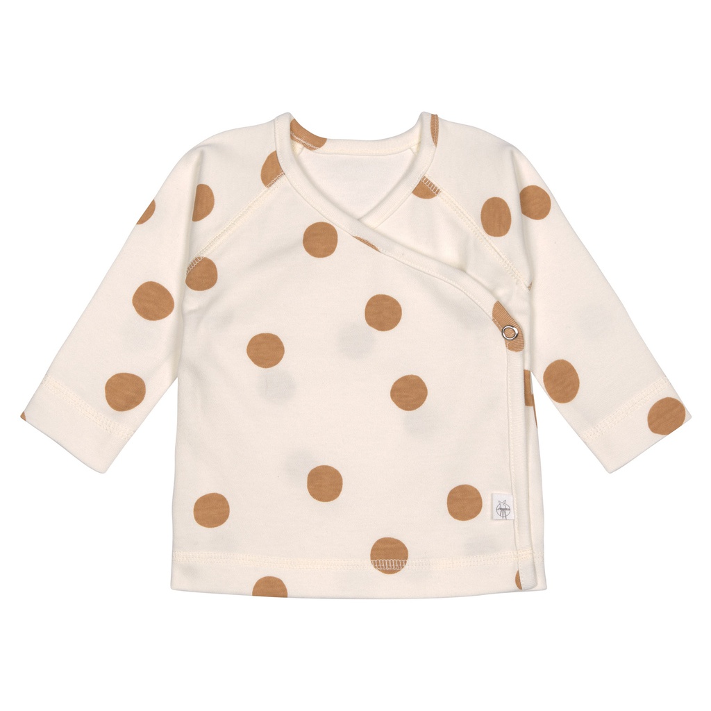 Lassig - T-shirt Kimono - Gros Pois / Blanc