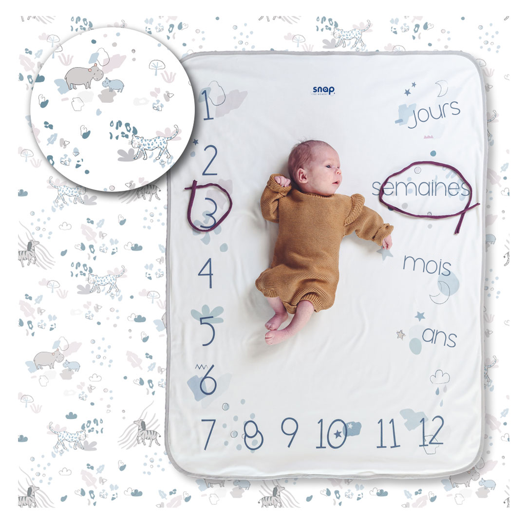 Snap the moment - Couverture étape bébé - Pale Safari