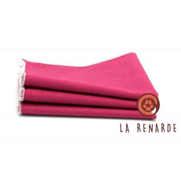 La Renarde - Lot de 10 mouchoirs tout mini - Rose