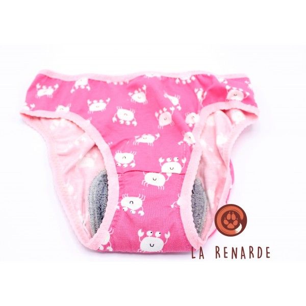 La Renarde - Culotte menstruelle crabes - Taille 42