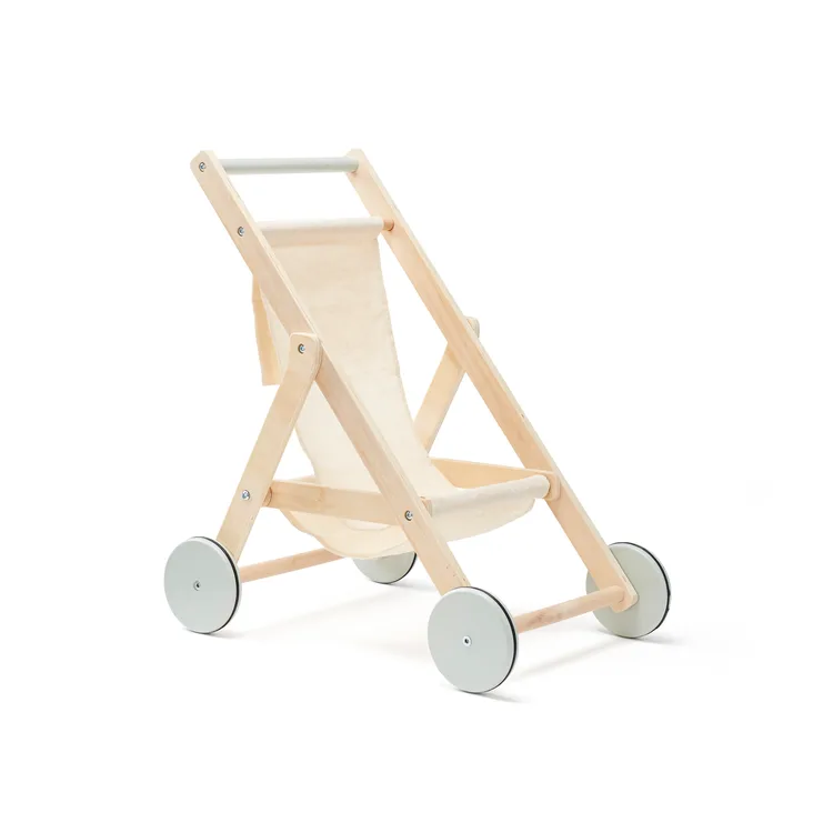 Kid's concept - Poussette en bois naturel -  KID'S HUB