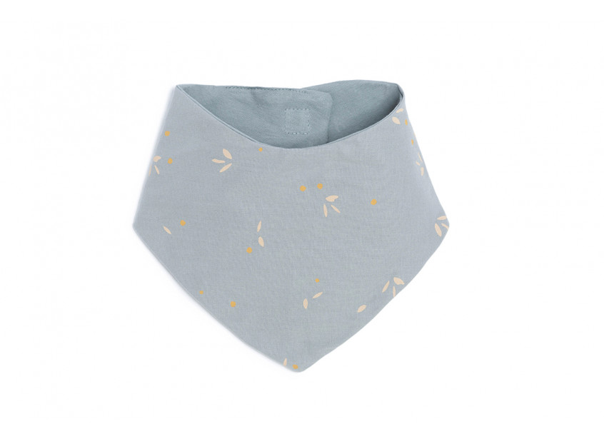 Nobodinoz - Bavoir bandana Lucky - Willow Soft Blue