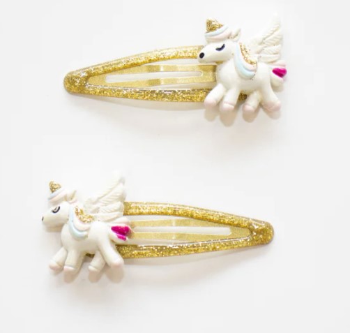Yoko.B - Barrettes à cheveux - Licorne