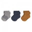 Lässig - Lot de 3 Paires de Chaussettes Nouveau-Né - Bleu