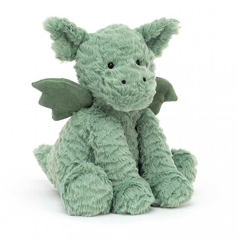 Jellycat - Dragon Fuddlewuddle vert - Medium