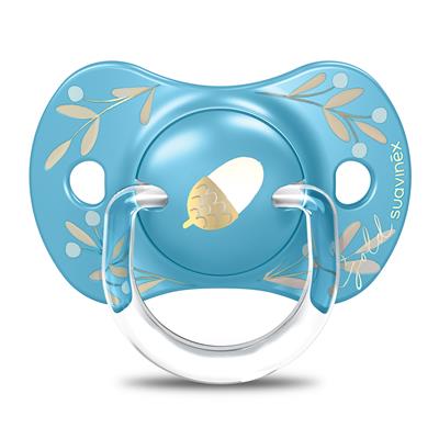 Suavinex - Tétine physiologique en silicone +18 mois - Gold Edition Bleu