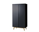 Pericles - Armoire 2 Portes - Pure Black