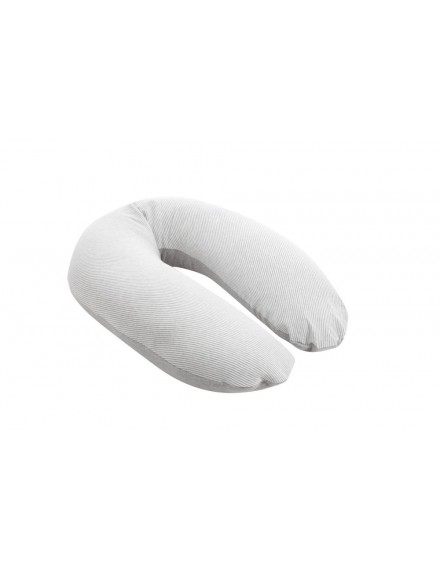 Doomoo – Housse pour Coussin d’Allaitement Buddy – Light Grey