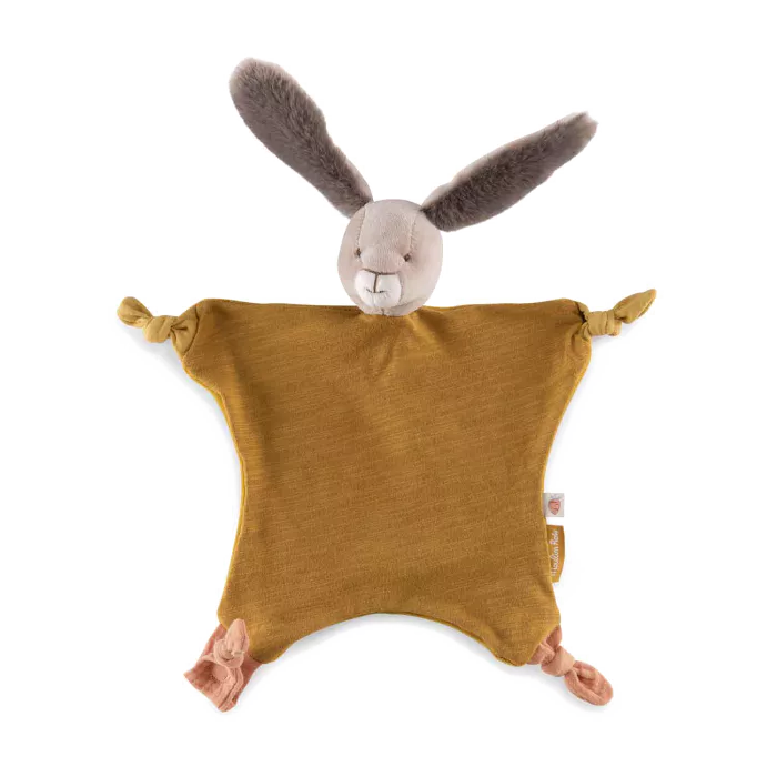 Moulin Roty - Doudou lapin ocre -Trois petits lapin