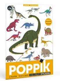 Poppik - Mon mini poster en stickers - Les dinosaures