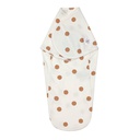 Lassig - Couverture d'emmaillotage GOTS - Big Dots/Blanc Cassé