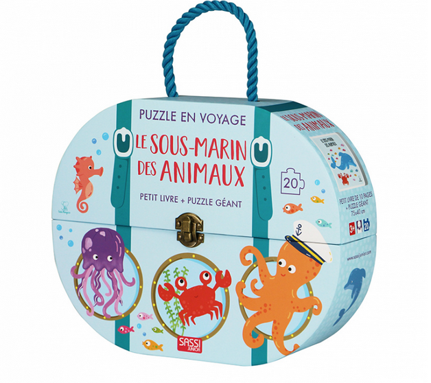 Sassi - Puzzle en voyage - Le sous marin des animaux