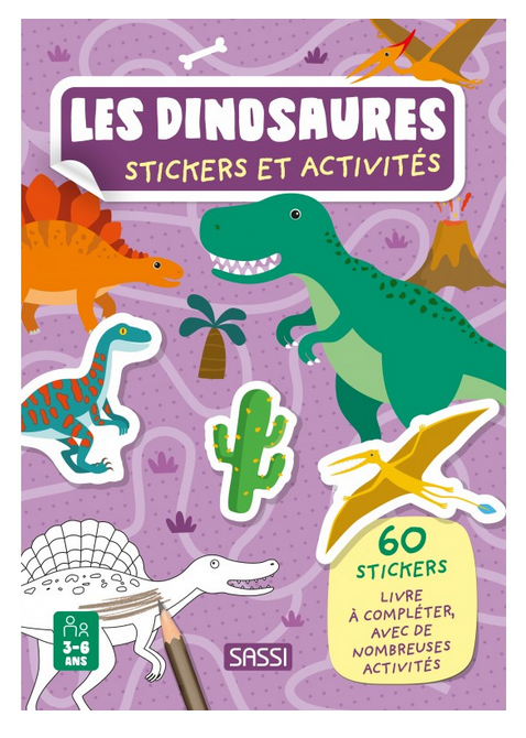 Sassi - Stickers et activités - Les dinosaures