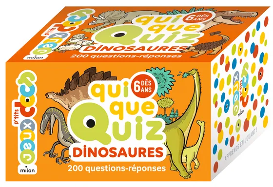 Jeu Quiquequiz Dinosaures - Éditions Milan