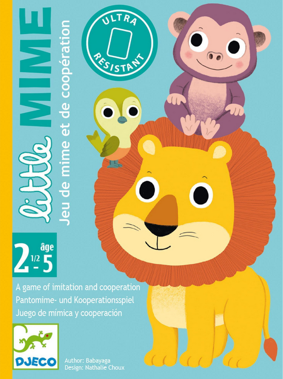 DJECO - Jeu de cartes Little Mime - 2,5 à 5 ans