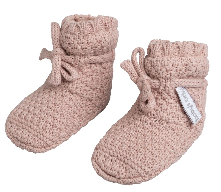 Baby'only - Chaussons teddy Willow vieux rose - 0-3 mois