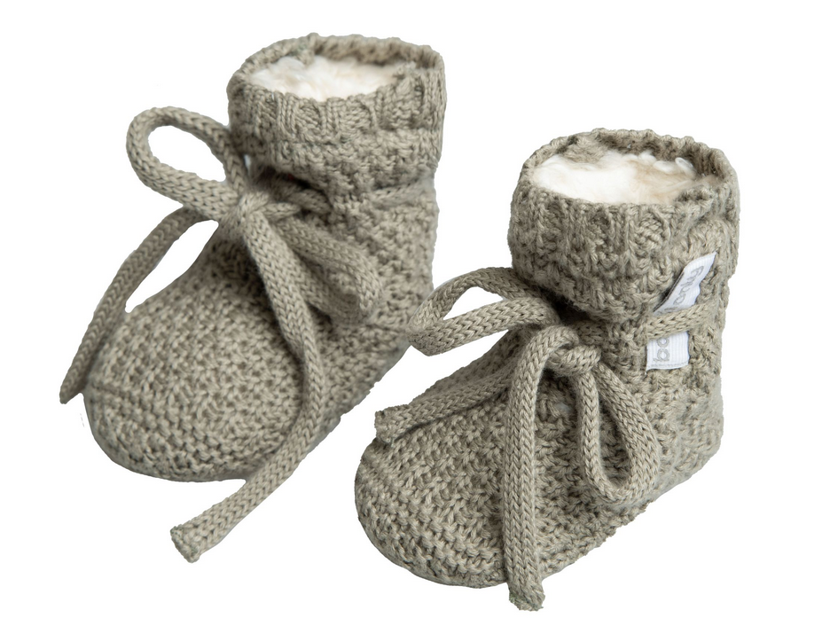 Baby'only - Chaussons teddy Willow urban green - 0-3 mois