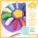 DJECO - 12 crayons fleurs pour les petits - 18 mois +