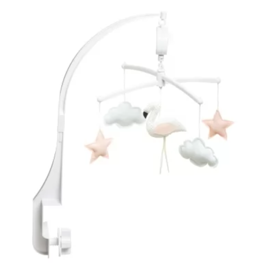 Pouce et Lina - Mobile Flamant rose Blanc